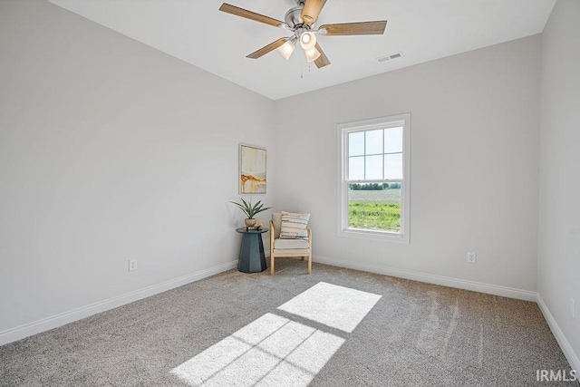 2487 Fiona Dr, Kokomo, IN 46902 - carpeted empty room featuring ceiling fan and baseboards