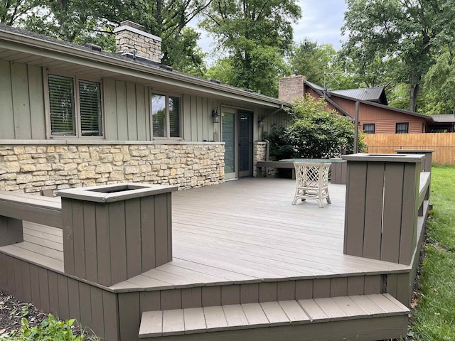 405 N Dogwood Ln, Muncie, IN 47304 - view of deck