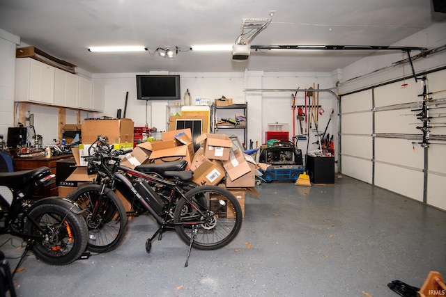 101 Hendron Hills Dr, Vincennes, IN 47591 - garage featuring a garage door opener