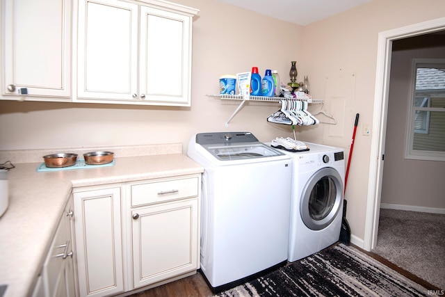 101 Hendron Hills Dr, Vincennes, IN 47591 - laundry area with cabinet space and washing machine and dryer