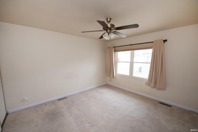 910 S Southland Dr, Lafayette, IN 47909 - empty room with a ceiling fan, baseboards, and light carpet