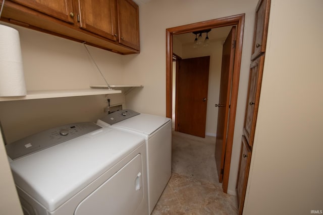 910 S Southland Dr, Lafayette, IN 47909 - washroom featuring washer and clothes dryer and cabinet space