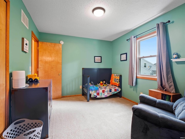 3335 Firethorne Ct, Fort Wayne, IN 46814 - bedroom featuring a textured ceiling, carpet flooring, and baseboards