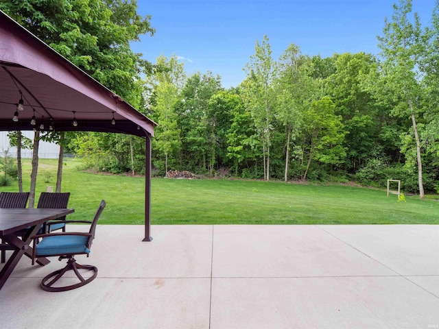 3335 Firethorne Ct, Fort Wayne, IN 46814 - view of patio with a gazebo and outdoor dining area