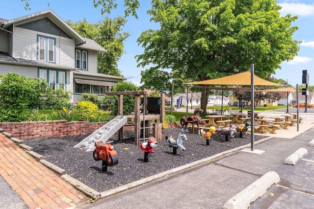 111 N State St, South Whitley, IN 46787 - view of community jungle gym