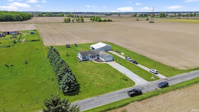 29900 Grant Rd, New Carlisle, IN 46552 - aerial view of sparsely populated area featuring large plots for crops
