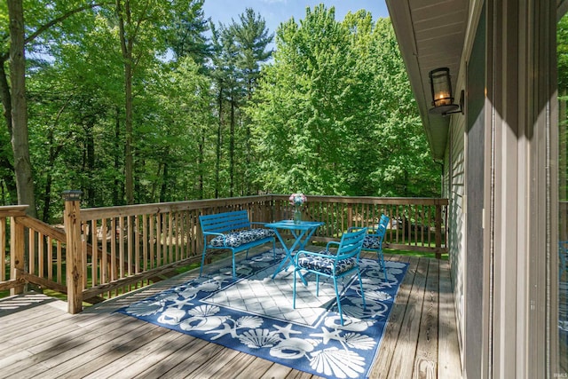 51410 Mansfield Dr, South Bend, IN 46628 - view of wooden terrace
