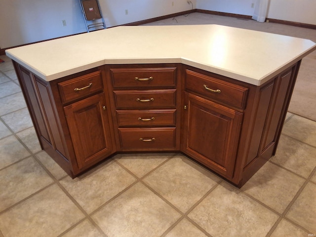 5454 Ski Dr, Loogootee, IN 47553 - kitchen featuring light countertops and light tile patterned floors