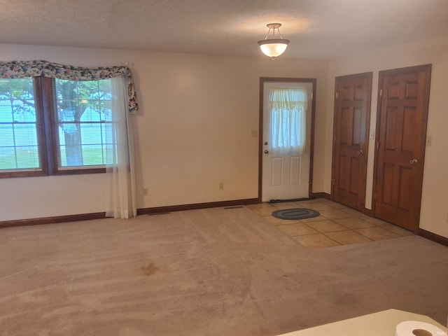 5454 Ski Dr, Loogootee, IN 47553 - entrance foyer with healthy amount of natural light, baseboards, and light carpet