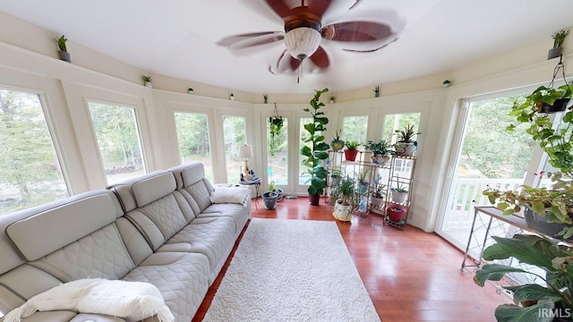 3043 N 400 E Xrd, Monticello, IN 47960 - sunroom / solarium with french doors and wood finished floors