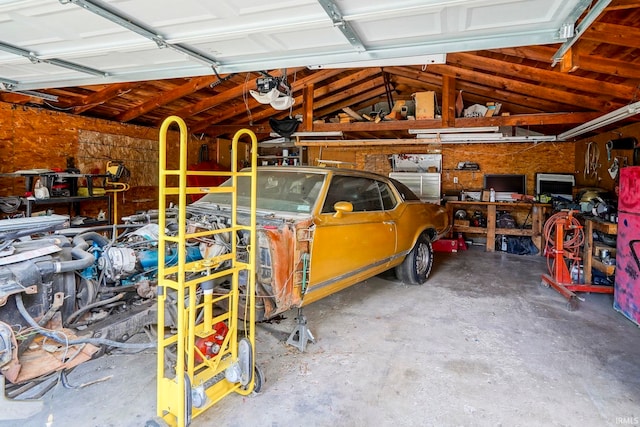 6814 Church St, Lafayette, IN 47905 - garage featuring a garage door opener