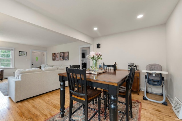1324 Maple Ave, Fort Wayne, IN 46807 - dining area with light wood-type flooring and recessed lighting