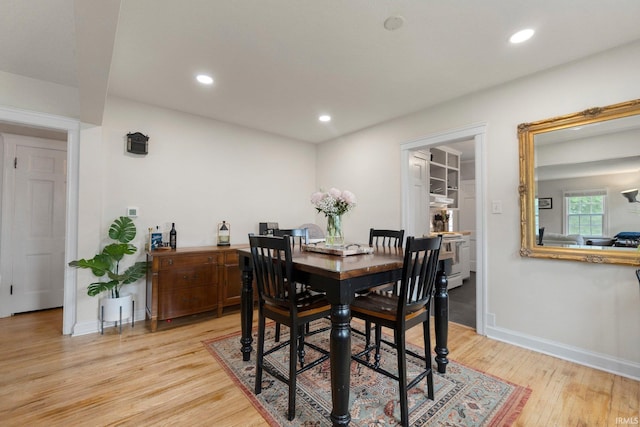 1324 Maple Ave, Fort Wayne, IN 46807 - dining room with light wood-type flooring, baseboards, and recessed lighting