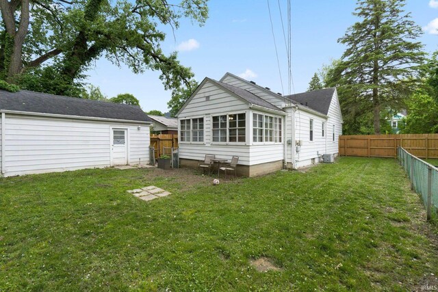 1324 Maple Ave, Fort Wayne, IN 46807 - rear view of property with central AC