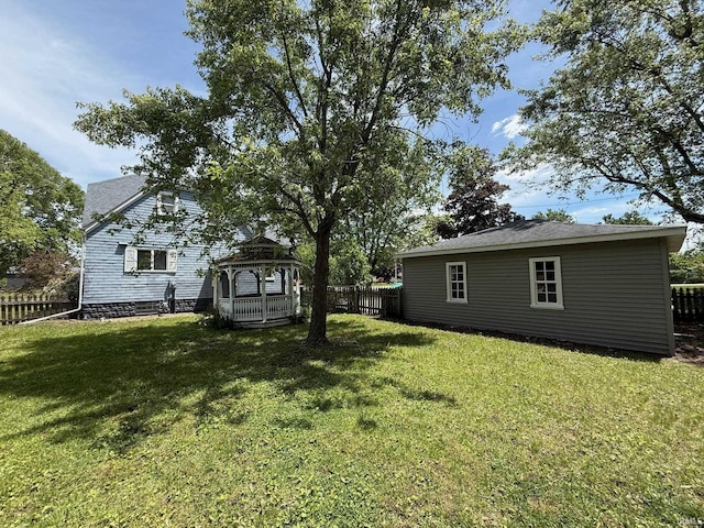 502 Keller St, North Judson, IN 46366 - view of yard featuring a gazebo