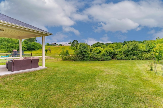 5350 Cameo Dr, Evansville, IN 47711 - view of yard with a playground and a patio area