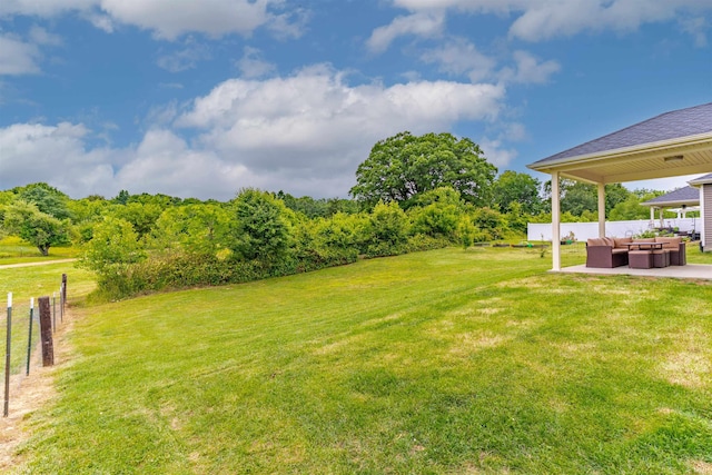 5350 Cameo Dr, Evansville, IN 47711 - view of yard with an outdoor living space and a patio