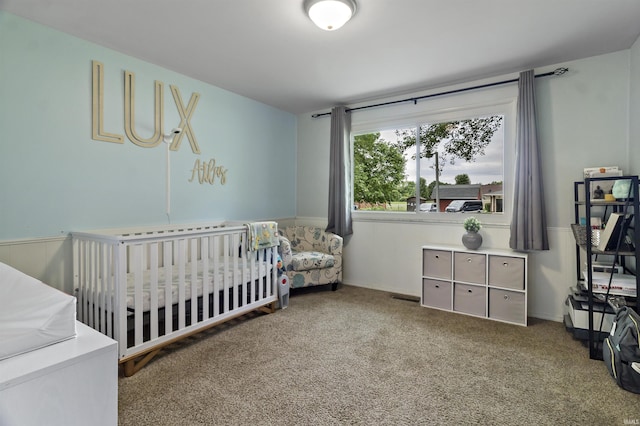 1875 N Michael Dr, Marion, IN 46952 - carpeted bedroom featuring a crib