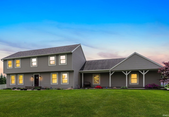 7800 E 400 S-92, Fort Wayne, IN 46818 - view of front of property featuring a front yard and a shingled roof