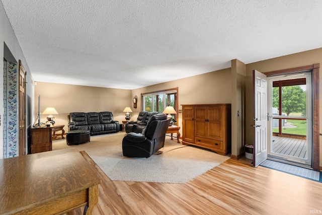 7800 E 400 S-92, Fort Wayne, IN 46818 - living room with light wood finished floors, healthy amount of natural light, and a textured ceiling