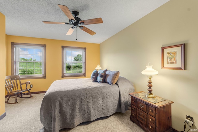 7800 E 400 S-92, Fort Wayne, IN 46818 - bedroom with light colored carpet, baseboards, and a ceiling fan