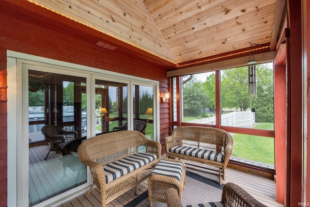 7800 E 400 S-92, Fort Wayne, IN 46818 - sunroom / solarium featuring lofted ceiling and outdoor lounge area