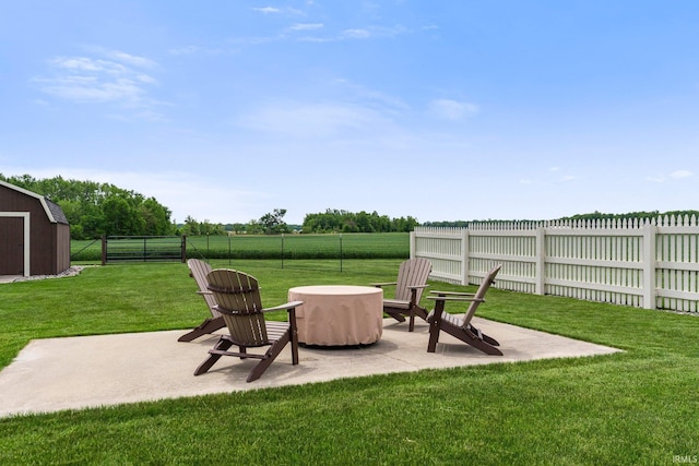 7800 E 400 S-92, Fort Wayne, IN 46818 - view of yard featuring a patio area and a fire pit