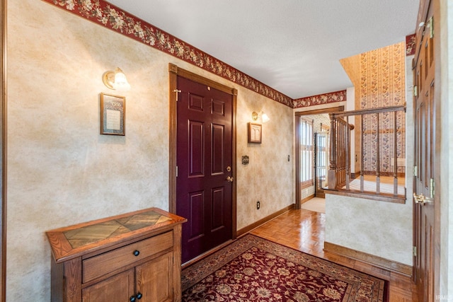 7800 E 400 S-92, Fort Wayne, IN 46818 - entryway with baseboards and wallpapered walls