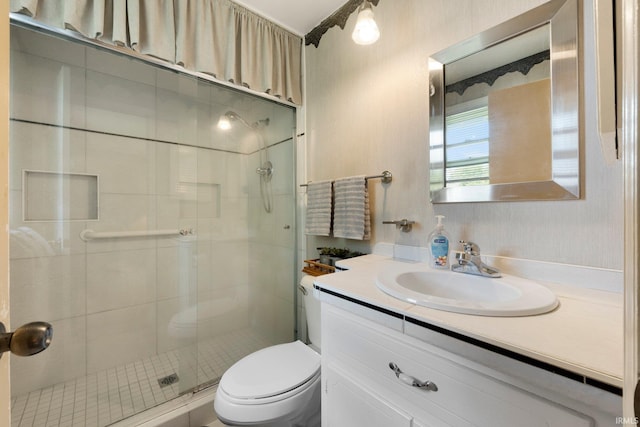 405 Inglenook Pl, Angola, IN 46703 - full bath featuring a shower stall, vanity, and toilet