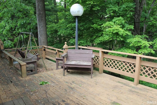 4283 E Ramp Creek Rd, Bloomington, IN 47401 - view of deck