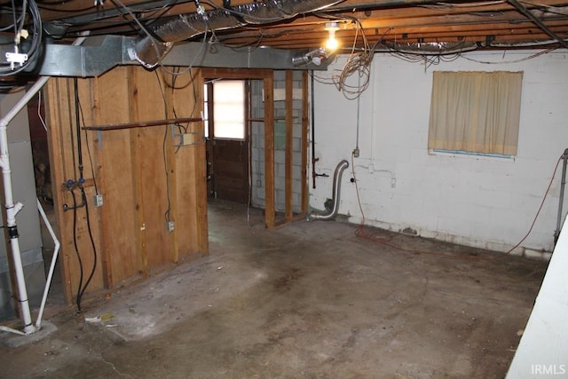 4283 E Ramp Creek Rd, Bloomington, IN 47401 - below grade area with concrete block wall