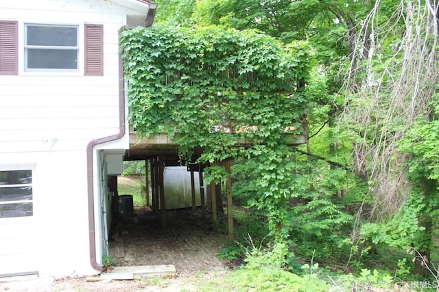 4283 E Ramp Creek Rd, Bloomington, IN 47401 - view of yard with central air condition unit