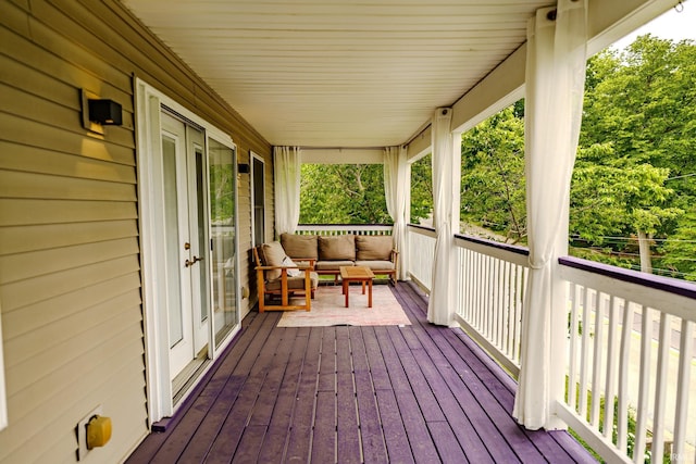 413 Lingle Ave, Lafayette, IN 47901 - wooden deck with outdoor lounge area