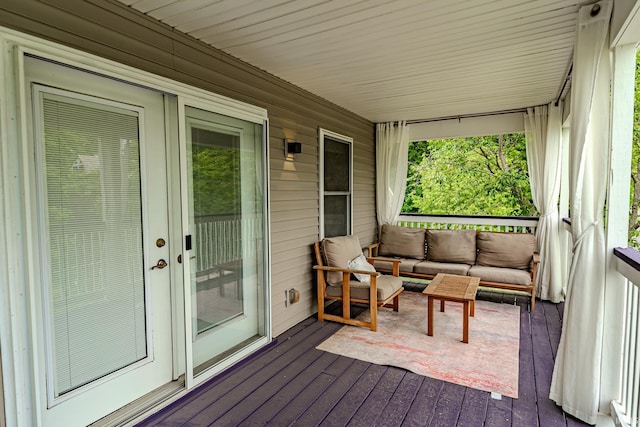 413 Lingle Ave, Lafayette, IN 47901 - wooden terrace with an outdoor living space