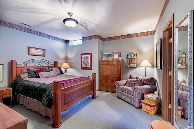 136 Tulip Cir, Bremen, IN 46506 - bedroom with carpet and a textured ceiling