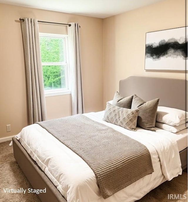504 V St, Bedford, IN 47421 - carpeted bedroom featuring baseboards