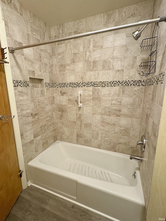 141 Indian Rock Dr, West Lafayette, IN 47906 - full bath with shower / bathtub combination and wood finished floors