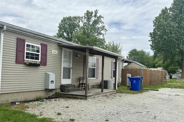710 E Morgan St, Kokomo, IN 46901 - back of property with entry steps and central air condition unit