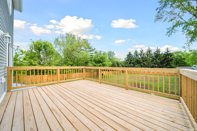 2416 S Woodland Trl, Warsaw, IN 46580 - deck with view of wooded area