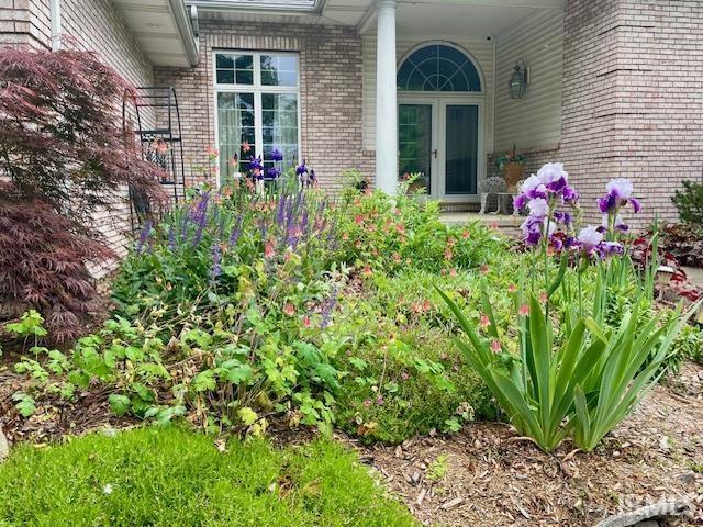 10872 N 875 E, Otterbein, IN 47970 - entrance to property featuring brick siding