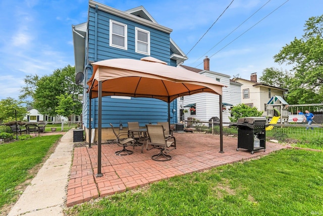 4325 S Wayne Ave, Fort Wayne, IN 46807 - view of patio / terrace with a gazebo and area for grilling