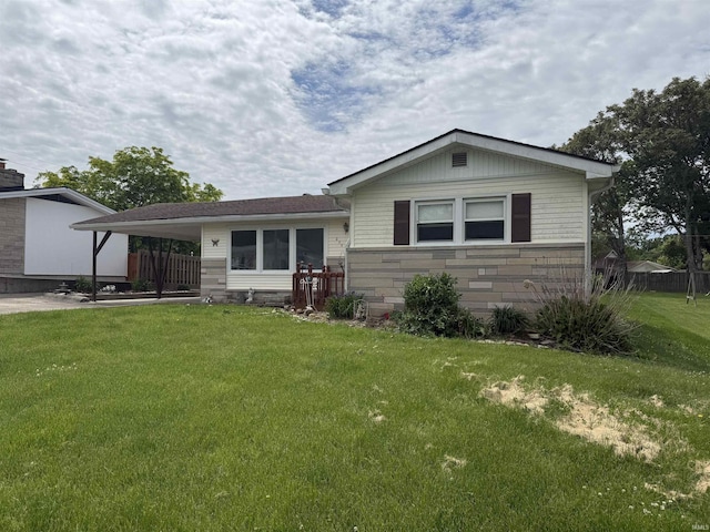205 Riley Blvd, Bedford, IN 47421 - view of front facade featuring stone siding