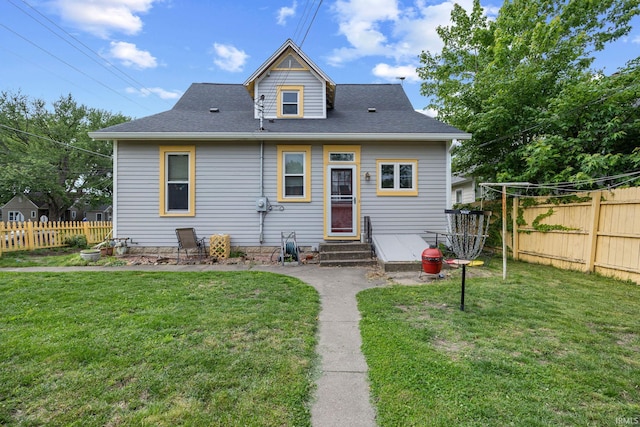 1824 Maple St, Lafayette, IN 47904 - rear view of house with entry steps and a shingled roof