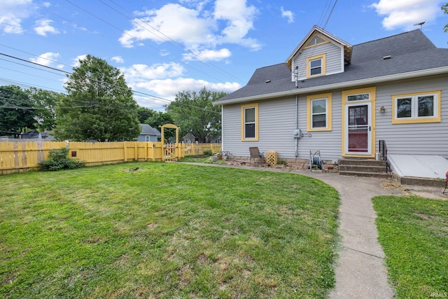 1824 Maple St, Lafayette, IN 47904 - back of house featuring entry steps and a shingled roof