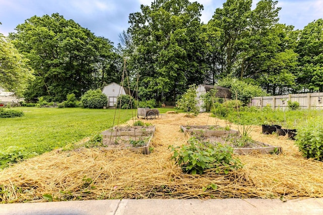 6607 W Ryan Dr, Anderson, IN 46011 - view of yard with a vegetable garden and view of scattered trees