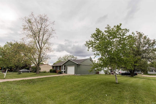 1708 Mason Dixon Dr, West Lafayette, IN 47906 - single story home with driveway, a garage, and a front lawn