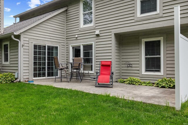2218 Wake Robin Dr, West Lafayette, IN 47906 - entrance to property featuring a patio area and a yard