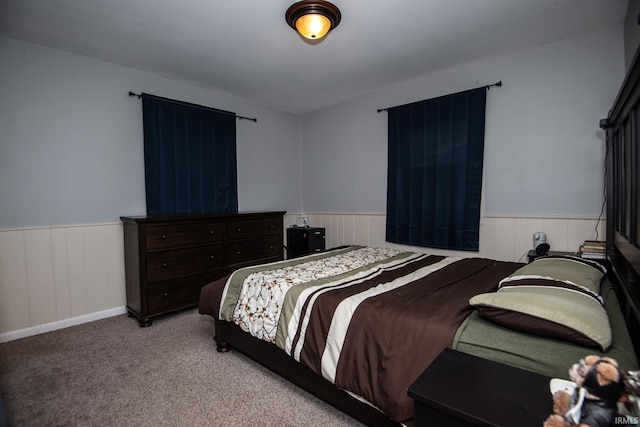 1416 State St, Vincennes, IN 47591 - carpeted bedroom with wainscoting