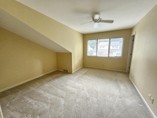 1327 Timberlake Rd, Evansville, IN 47710 - additional living space featuring carpet, ceiling fan, and baseboards