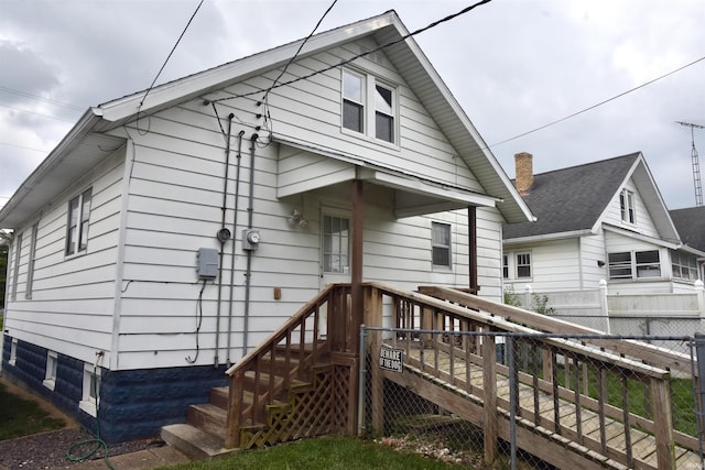 344 W 4th St, Jasper, IN 47546 - rear view of house featuring a deck